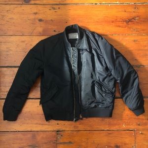Everlane Black Bomber Jacket
